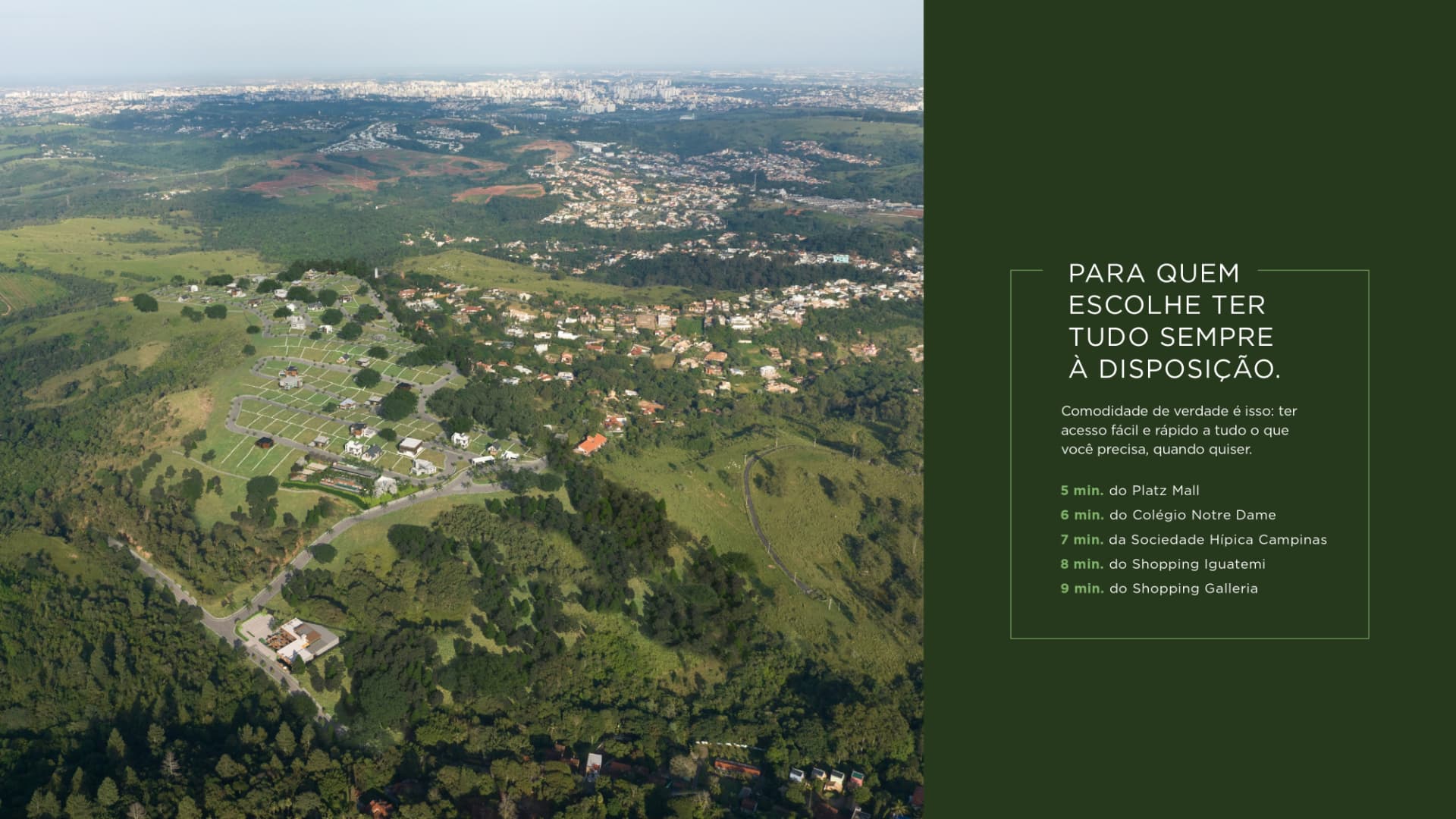 Vista aérea do Santana da Lapa e da região de Joaquim Egídio, Campinas